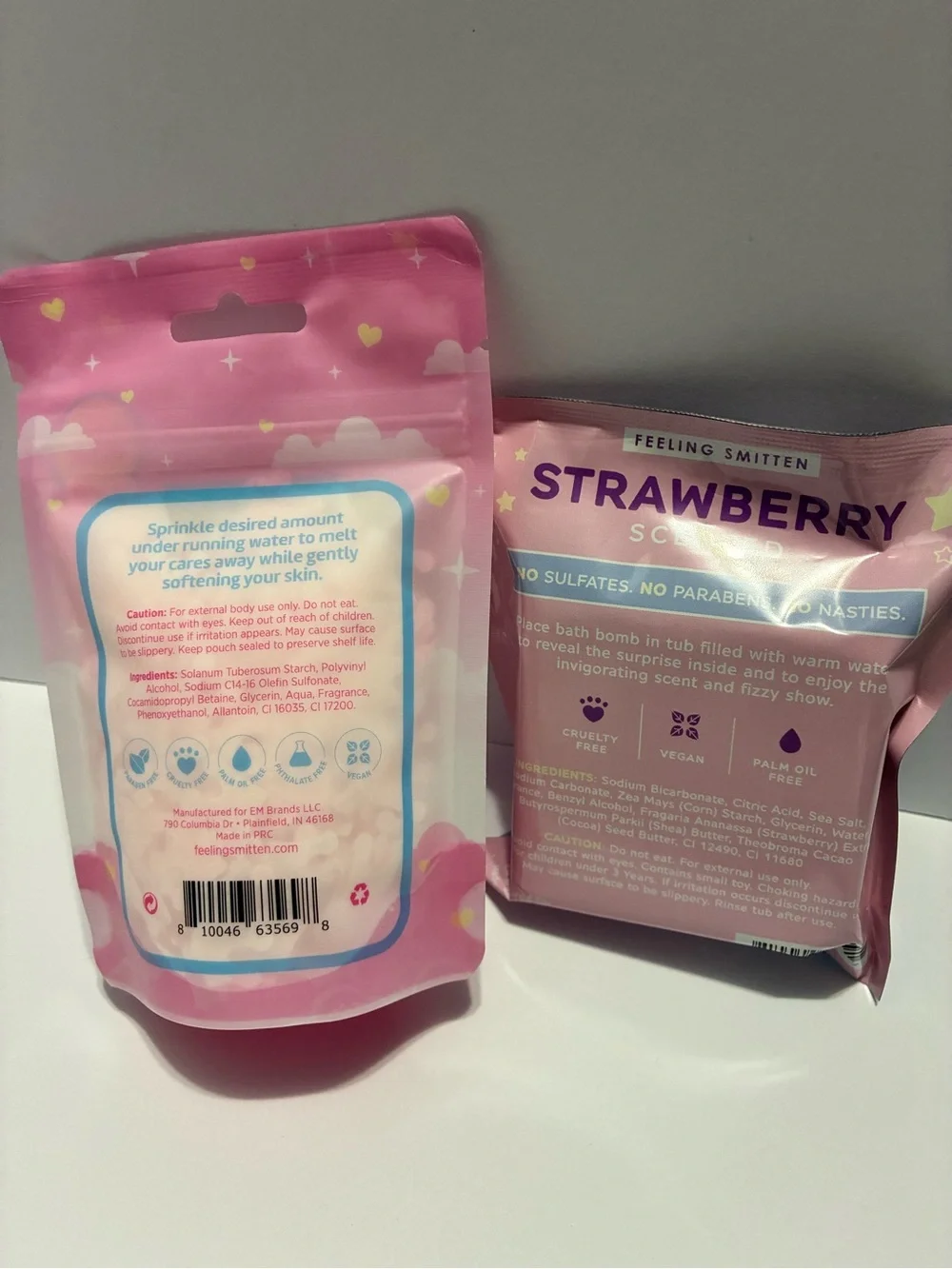Feeling Smitten Cotton Candy Confetti Soap & Surprise Strawberry Bath Bomb